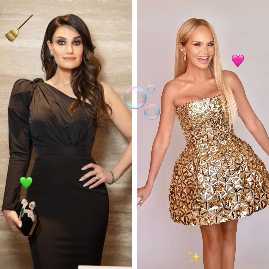 Idina Menzel and Kristin Chenoweth hair how-to from "Wicked"'s LA Premiere